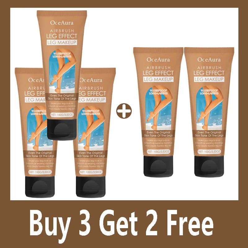 Waterproof Long Lasting Leg Makeup Lotion Even Skin Tone Body Foundation Body Tanning Cream Medium Bronze Leg Makeup