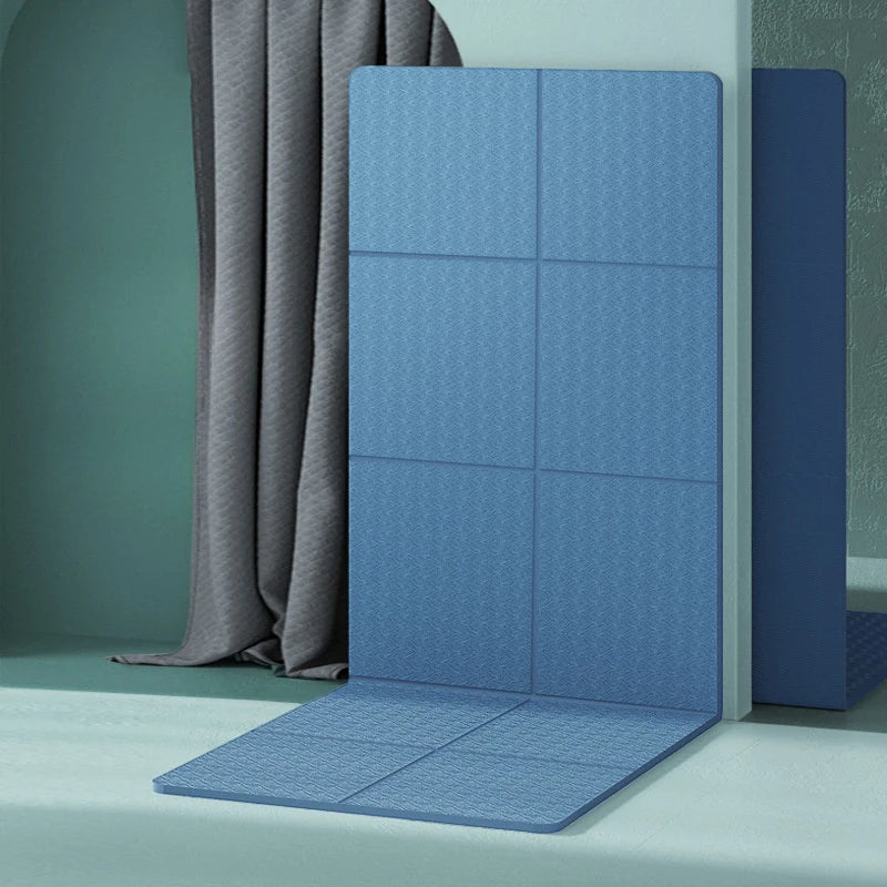 1PC Foldable Yoga Mat Eco Friendly Tpe Folding Travel Fitness Exercise Double Sided Non-Slip For Pilates & Floor Workouts