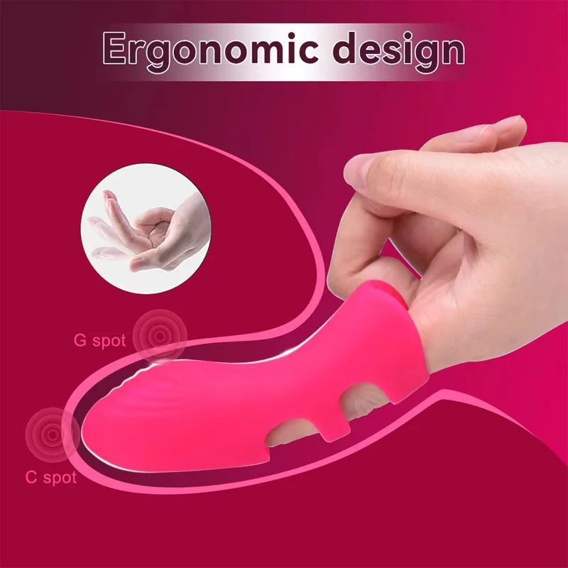 Finger Vibrator For Female Clitoral G Spot Stimulator Nipple Massager Sexual Pleasure Mini Couple Sex Toy For Women Adults 18