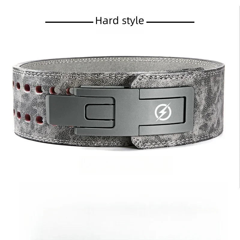 Powerlifting Lever Gym Belt Fitness Body Building Gym Waist Trainer Cowhide Belts Squats Lever Weight Lifting Belt for excercise