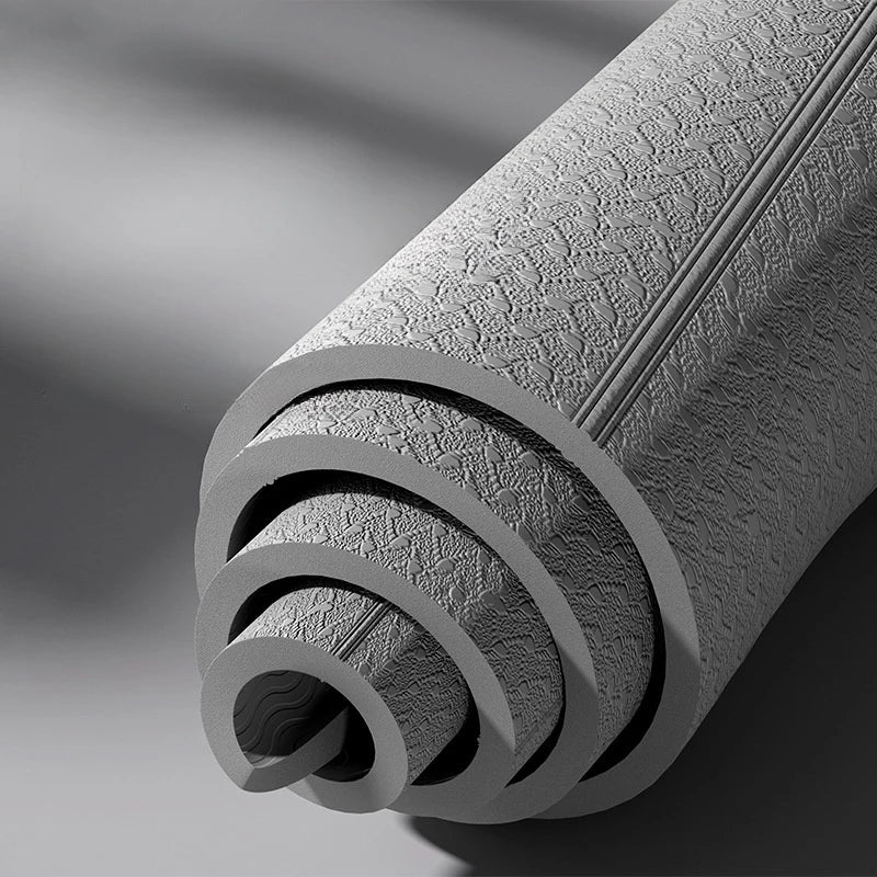 1PC Foldable Yoga Mat Eco Friendly Tpe Folding Travel Fitness Exercise Double Sided Non-Slip For Pilates & Floor Workouts