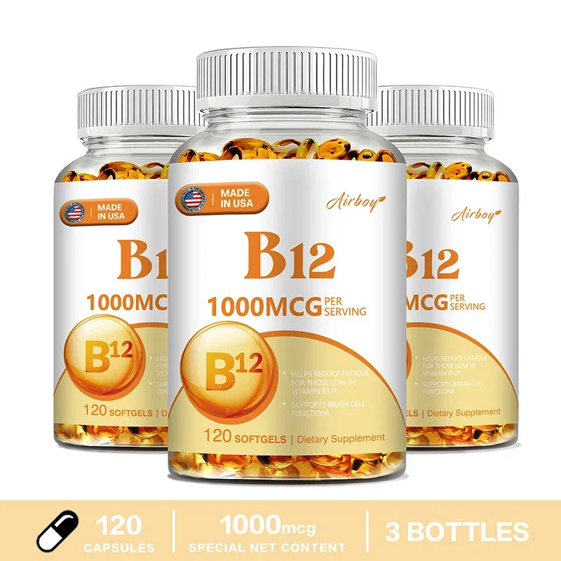 Vitamin B12 1000mcg - Supports Energy Metabolism, Mood and Nervous System Health