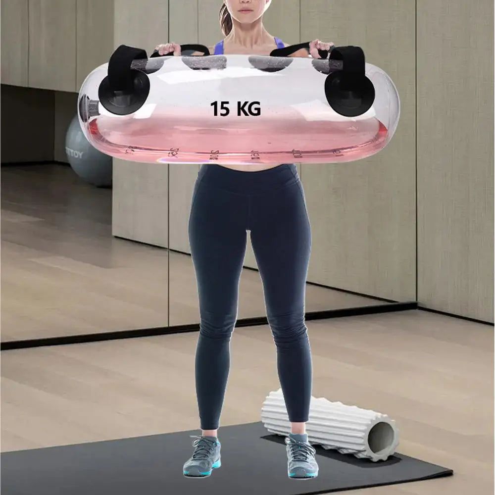 Fitness Aqua Bag 10/15/20/30kg Inflatable Water Power Bags for Weightlifting Workout Home Gym Body Building Fitness Equipment