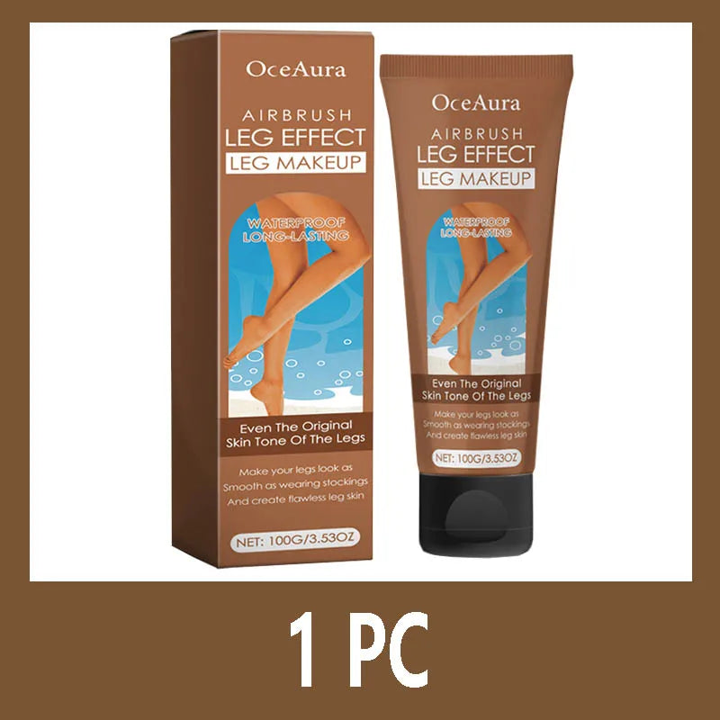Waterproof Long Lasting Leg Makeup Lotion Even Skin Tone Body Foundation Body Tanning Cream Medium Bronze Leg Makeup