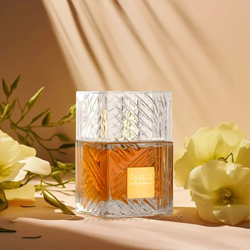 Lattafa Khamrah Perfume Eau de Parfum Spray Original Arabian Perfume Aromatic Spicy Fragrance For Women For Men For Evening Wear