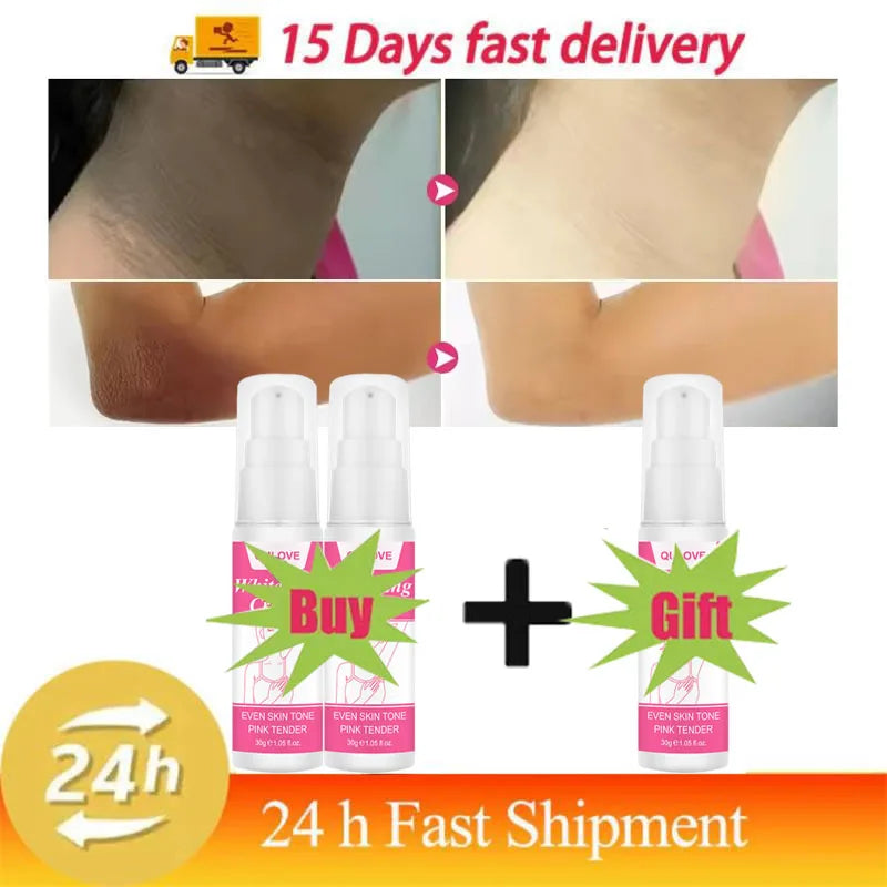 Whitening Cream Private Parts Underarm Bleaching Serum Whiten Butt Knee Brighten Inner Thigh Intimate Parts Dark Remove Melanin