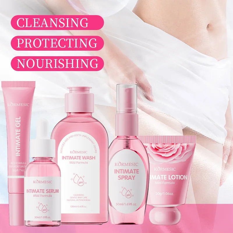 Women Private Parts Care Set Keep Brightening Improve Odor Reduce Dark Stress Release Body Deodorant Soap Vaginal Tightening Gel