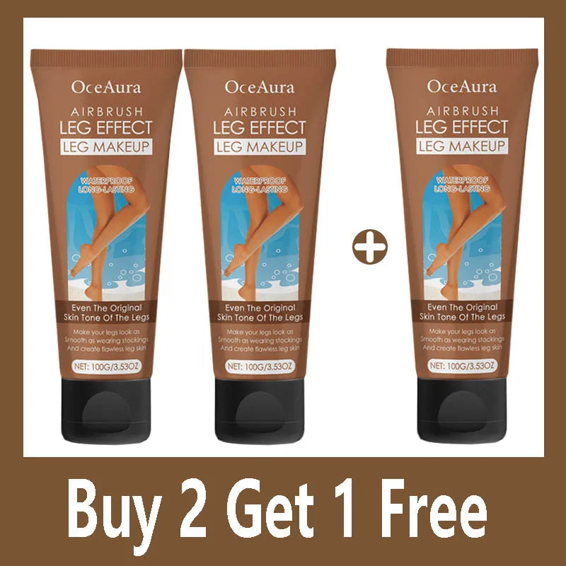 Waterproof Long Lasting Leg Makeup Lotion Even Skin Tone Body Foundation Body Tanning Cream Medium Bronze Leg Makeup