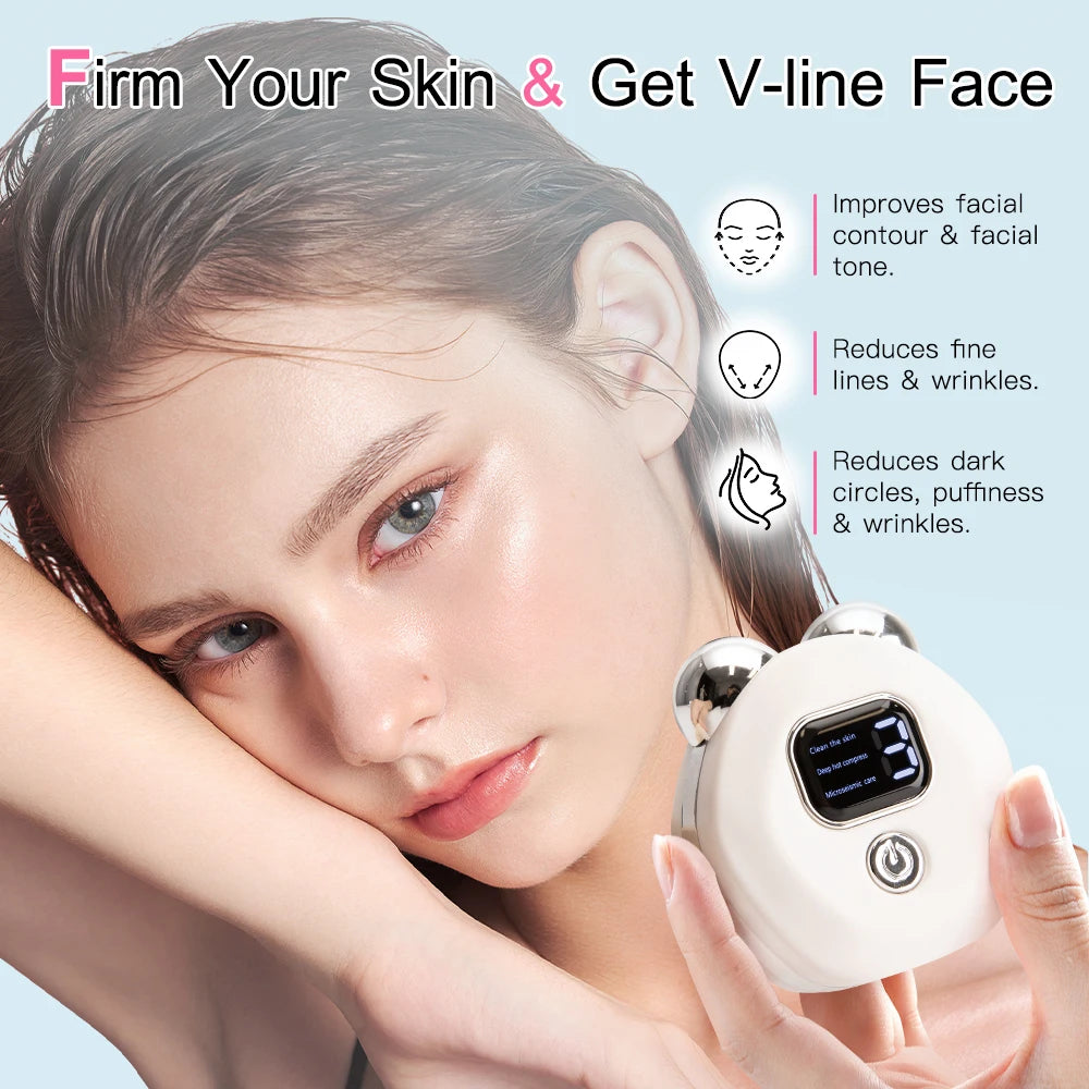 EMS Face Massagers Facial Lifting and Firming Device Anti Wrinkle Double Chin and Neck Massage Tool Facial Care Massage Tools