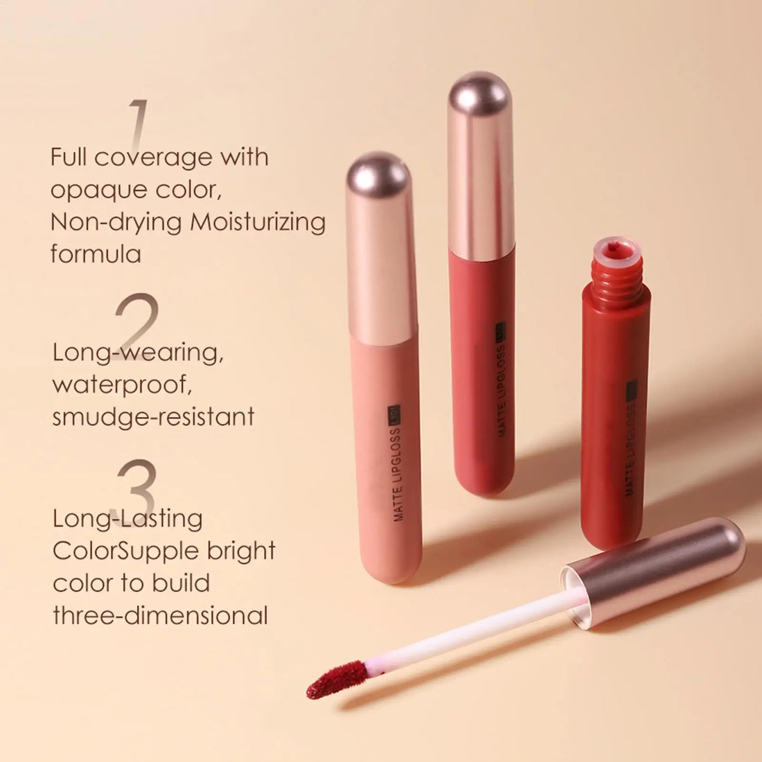 Mini Lipstick Set waterproof Matte 6 Colors Lipstick Velvet Red Lip Pigment Non-stick Cup Lip Gloss Kit
