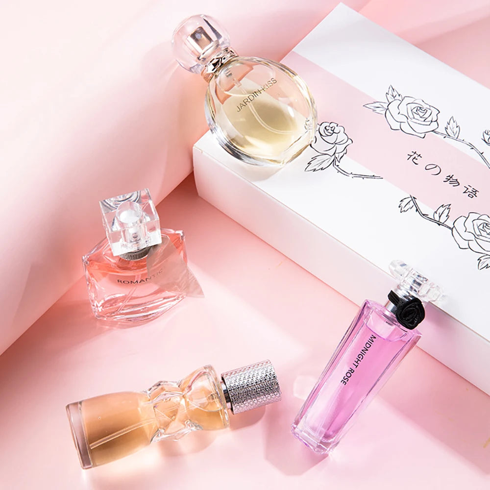 Gift Box Four Piece Set Perfume Women Lasting Fragrance Body Spray Floral Scent Pheromone Eau De Parfum Cologne 105ml Toilette