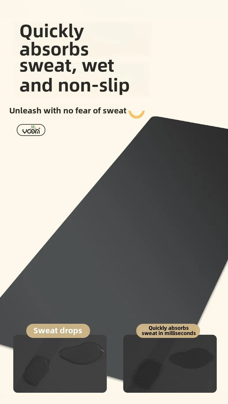 ‌PU & Natural Rubber Yoga Mat - Women’s Anti-Slip Fitness Mat with Laser Alignment Lines, Extra Thick & Durable Premium Edition‌