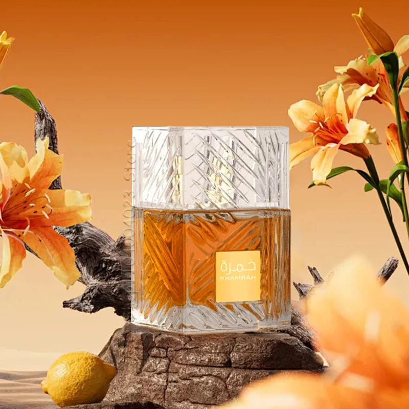 Lattafa Khamrah Perfume Eau de Parfum Spray Original Arabian Perfume Aromatic Spicy Fragrance For Women For Men For Evening Wear
