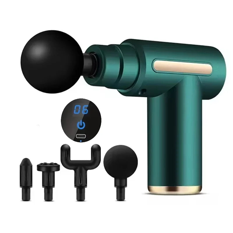 Portable fascia gun deep tissue massage mini lightweight adjustable speed massage device suitable for full body massage