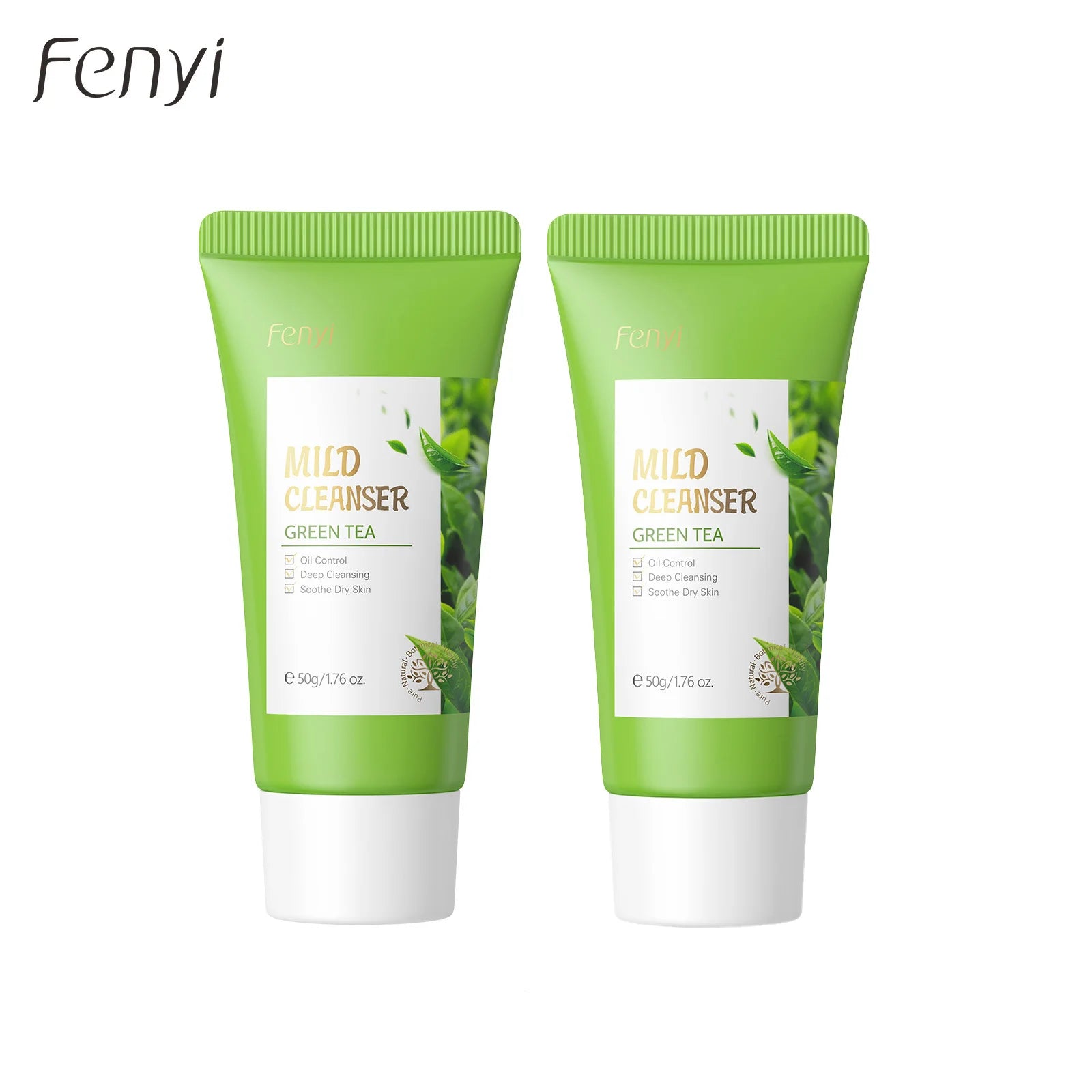 Green Tea Facial Cleanser 50g Skin Deep Cleansing Moisturizing Blackhead Removal Skincare Face Wash Foam Face Cleanser Skin Care