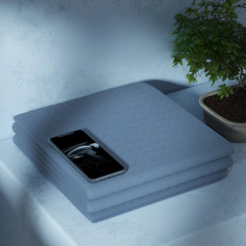 1PC Foldable Yoga Mat Eco Friendly Tpe Folding Travel Fitness Exercise Double Sided Non-Slip For Pilates & Floor Workouts