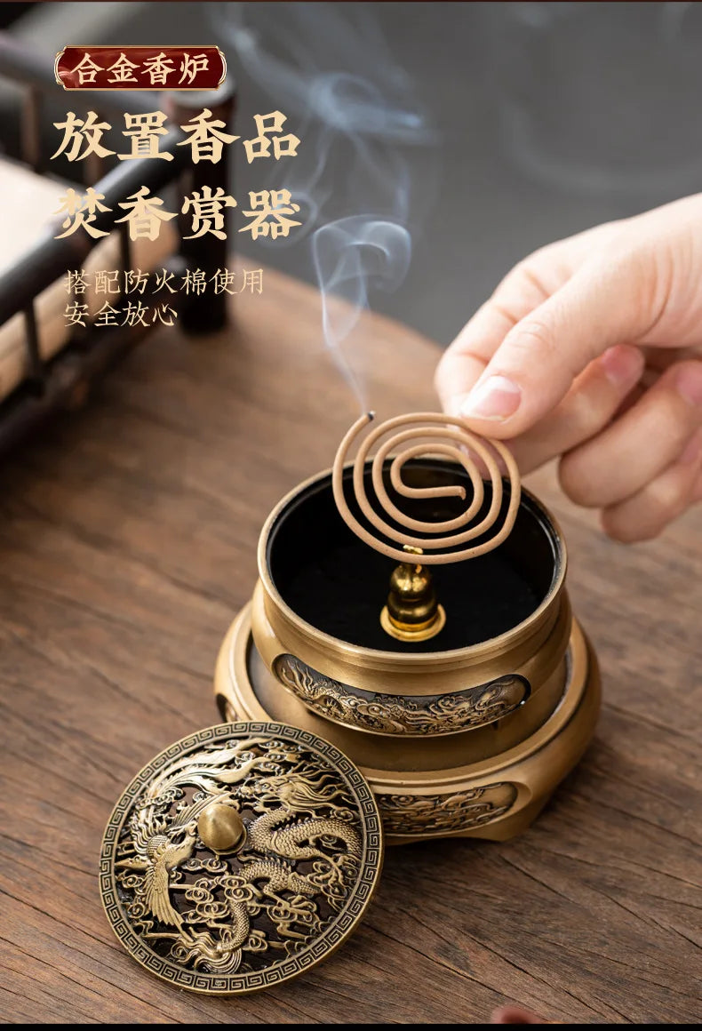 Outdoor Mosquito Incense Disc Portable Hangable Indoor Mosquito Incense Box Summer Fishing Mosquito Repellent Fire Prevention
