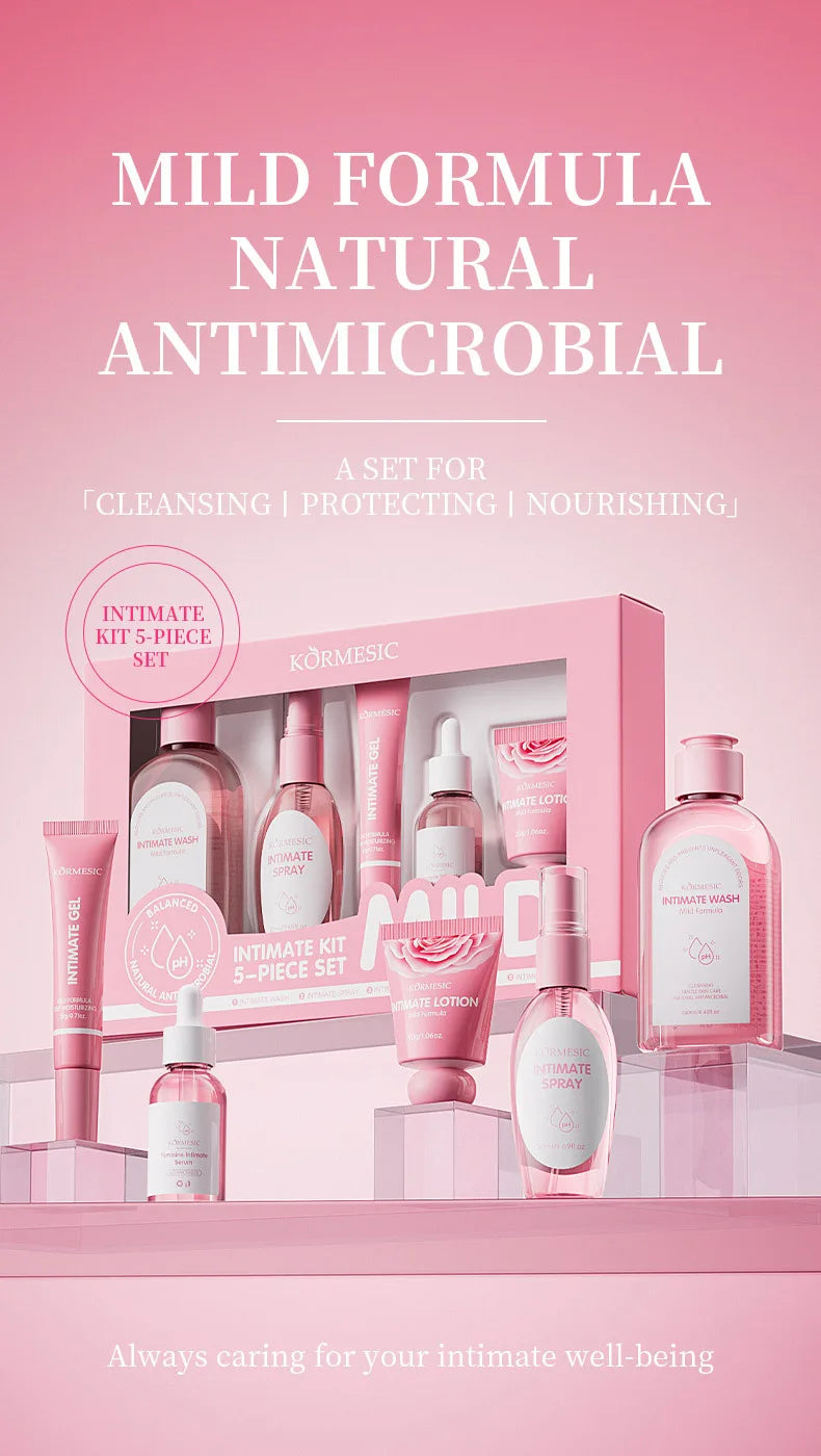 Women Private Parts Care Set Keep Brightening Improve Odor Reduce Dark Stress Release Body Deodorant Soap Vaginal Tightening Gel