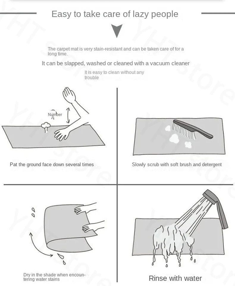 Kitchen Special Carpet PVC Waterproof and Oil-proof Carpet Easy To Clean Cushioning Rugs Artistic Striped Decorative Carpet Mats