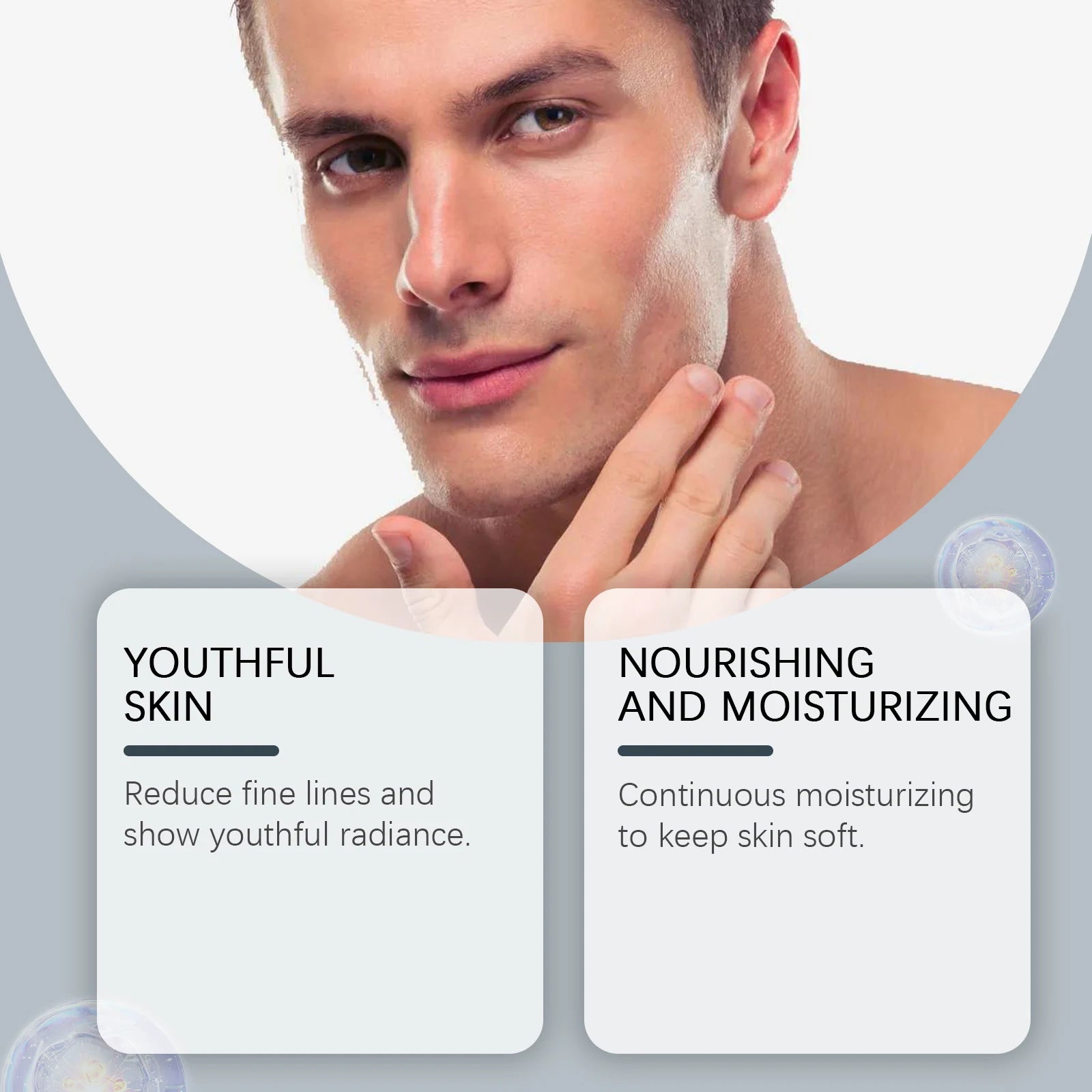 Men's Nourishing Facial Cleanser Refine Pores Brightening Gentle Oil Control Face Wash for Deep Cleansing & Refreshing Skin