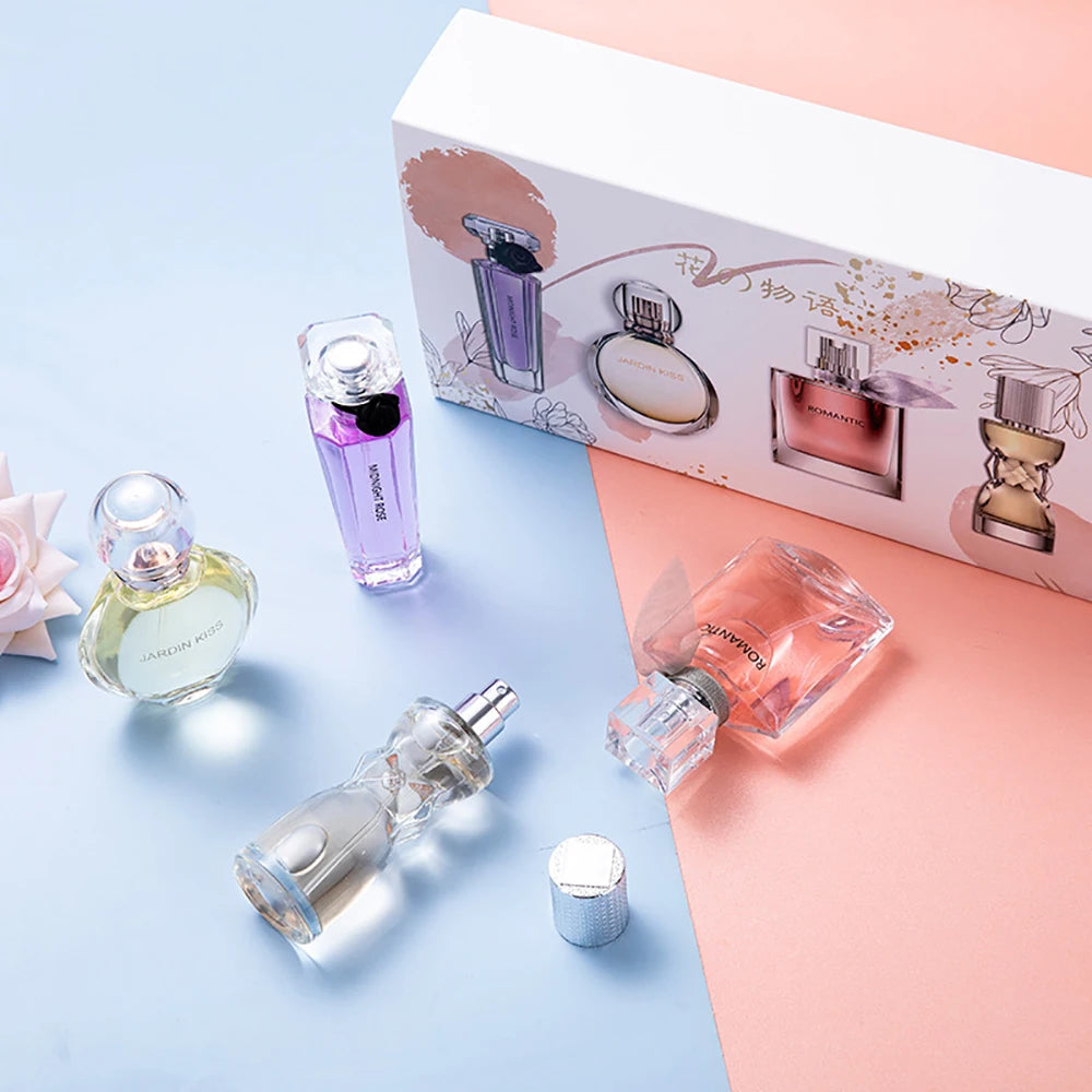 Gift Box Four Piece Set Perfume Women Lasting Fragrance Body Spray Floral Scent Pheromone Eau De Parfum Cologne 105ml Toilette