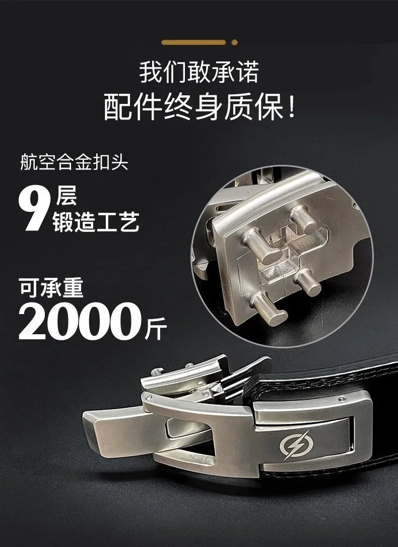 Powerlifting Lever Gym Belt Fitness Body Building Gym Waist Trainer Cowhide Belts Squats Lever Weight Lifting Belt for excercise