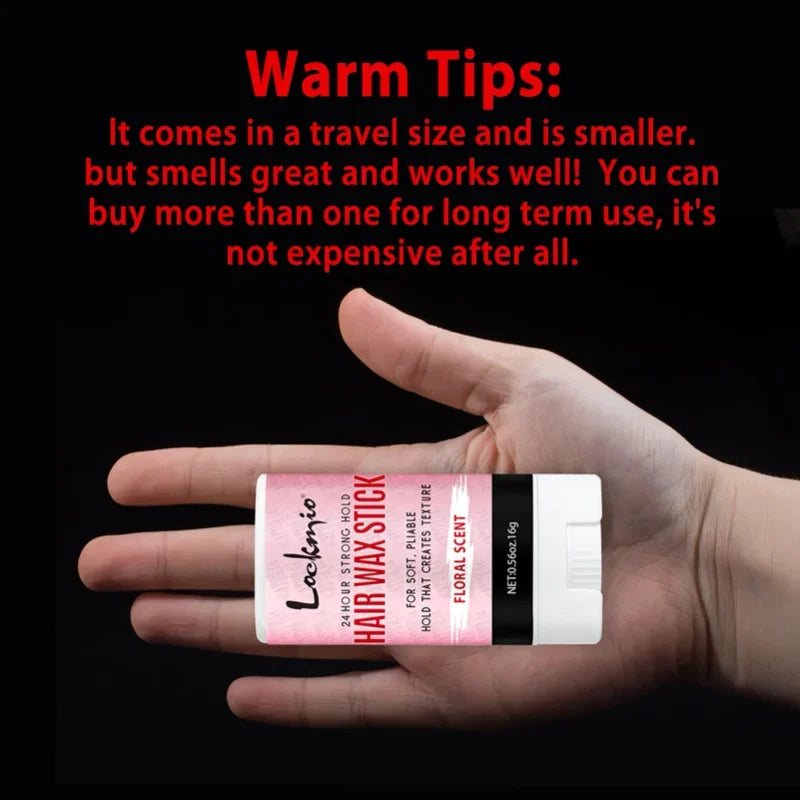 Professional Styling Wax Kit for Women, Anti-frizz Pomade, Smoothing, Broken Back Hair Mud, Messy Hairs Control Wax Rod