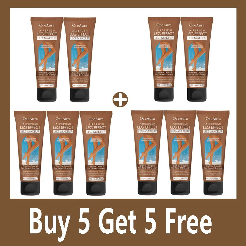 Waterproof Long Lasting Leg Makeup Lotion Even Skin Tone Body Foundation Body Tanning Cream Medium Bronze Leg Makeup