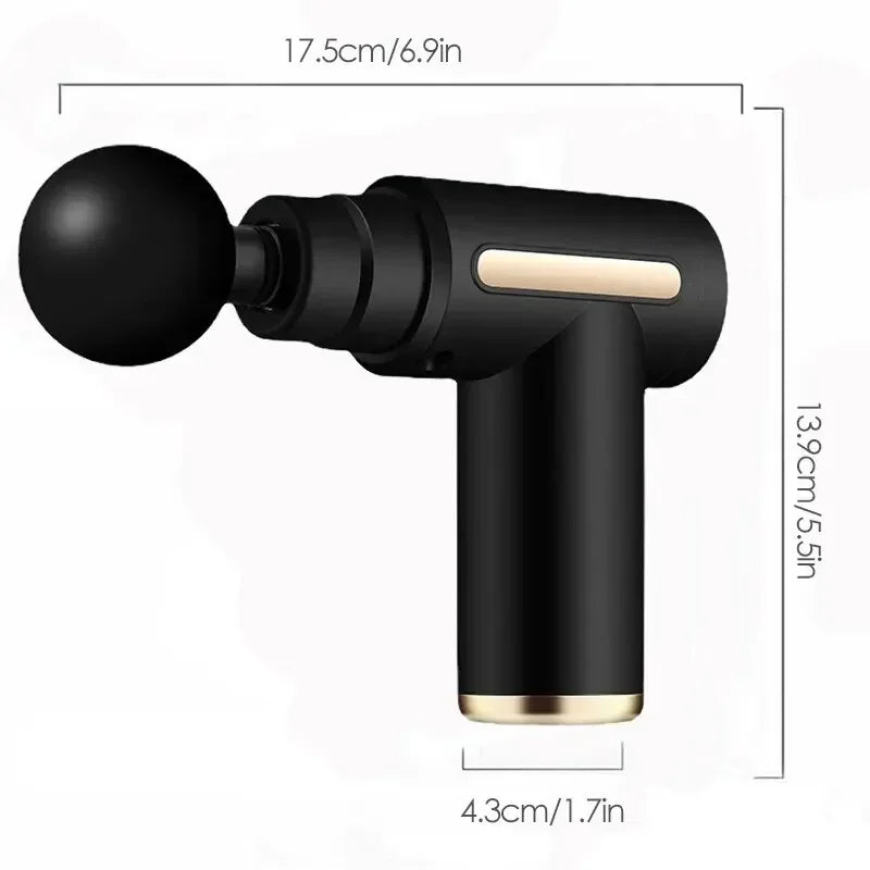 Portable fascia gun deep tissue massage mini lightweight adjustable speed massage device suitable for full body massage